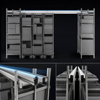 Thumbnail image #3 for Metro TOP-TRACK LTTM18C Double-Deep Mobile Shelving Unit Kit, 18-Inch Wide, Shelves Sold Separately