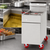Thumbnail image #3 for American Range AF-75 Full-Size Floor Model Gas Fryer, 75 lb. Oil Capacity, 160,000 BTU