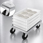 Thumbnail image #4 for Channel Manufacturing PBD Aluminum Bun Pan / Dough Box Dolly, 5-Inch Swivel Plate Casters, 17.75"W x 25.25"D x 7.5"H