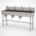 Thumbnail image #3 for Advance Tabco 4-Station Knee-Operated Freestanding Hand Wash Sink with Gooseneck Spouts, 80-Inch Wide