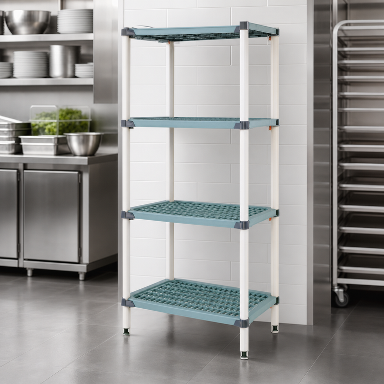 Product image #3 for MetroMax i 24"W x 18"D x 63"H 4-Shelf Polymer Starter Shelving Unit