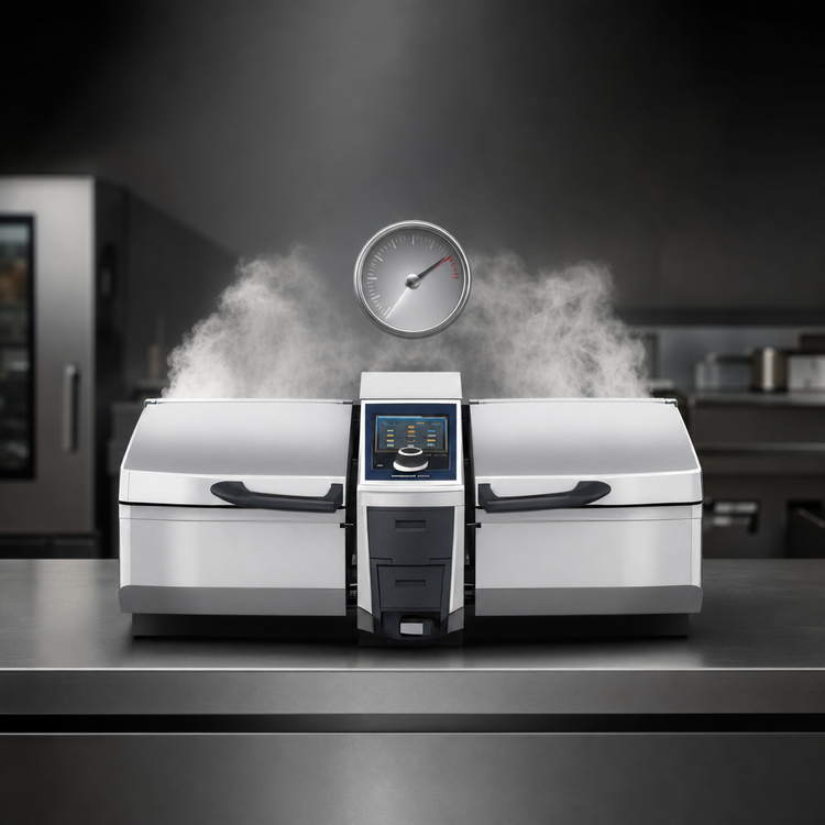 Product image #3 for RATIONAL iVario Pro 2-S Pressure Multifunctional Cooking Center, 2 x 6.5 Gallon Pans, 3-Phase 440/480V