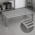 Thumbnail image #3 for Lifetime Tough Stainless Steel Tubular Dunnage Rack, 24 in. W x 20 in. D x 12 in. H, 4,000 lb. Capacity