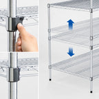 Thumbnail image #3 for Metro Super Erecta A2136NS Adjustable Stainless Steel Wire Shelf, 36"W x 21"D, NSF