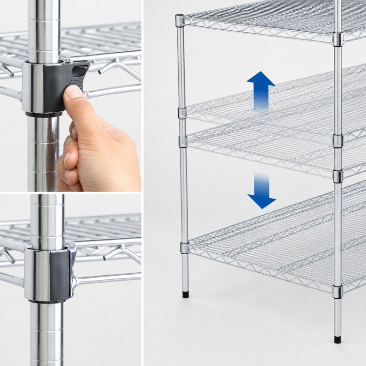 Product image #3 for Metro Super Adjustable Super Erecta 36 x 21-Inch Stainless Steel Wire Shelf