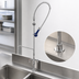 Thumbnail image #3 for T&S Brass EasyInstall Single-Hole Deck Mount Pre-Rinse Add-On Faucet with 8-Inch Swing Nozzle and 1.07 GPM Spray Valve