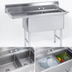 Thumbnail image #3 for Advance Tabco Special Value Series 2-Compartment Fabricated Sink with Left Drainboard, 18 x 18 x 14-Inch Bowls, 16-Gauge 304 Stainless Steel