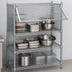 Thumbnail image #3 for EAGLEbrite Zinc Flip-Up Door Security Enclosure Kit for 24-Inch Wide Wire Shelving