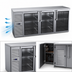 Thumbnail image #3 for Krowne Three-Section Refrigerated Back Bar Storage Cabinet, 84-Inch Wide, Self-Contained