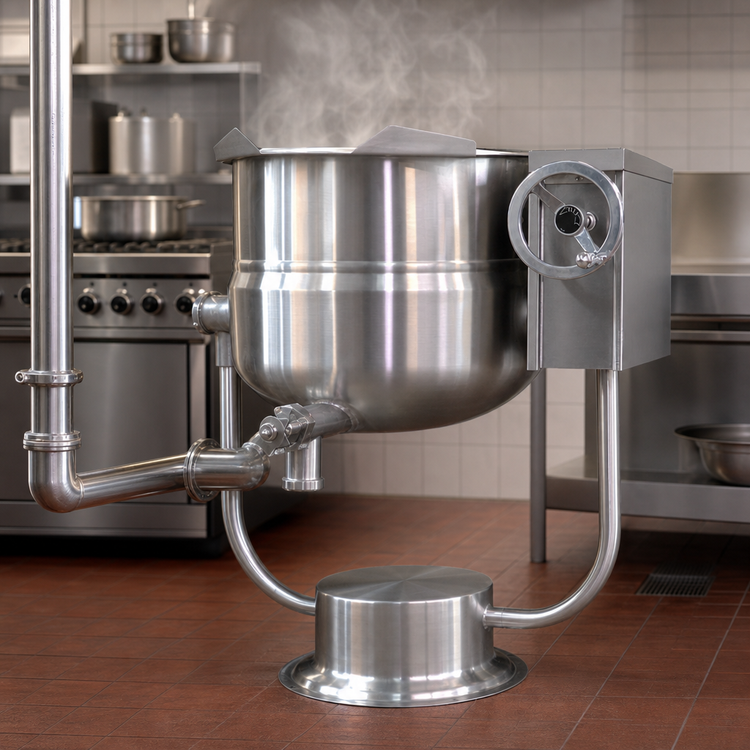 Product image #3 for Southbend Steam 60 Gallon Direct Steam Tilting Kettle