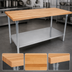 Thumbnail image #3 for John Boos HNS10 60-Inch x 30-Inch Wood Top Work Table with Adjustable Undershelf