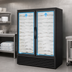 Thumbnail image #3 for True General Foodservice Two-Section Indoor Ice Merchandiser with Glass Doors, 117 Bag Capacity