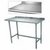 Thumbnail image #3 for Advance Tabco Special Value Series 48-Inch x 36-Inch Open Base Stainless Steel Top Work Table with 1-1/2-Inch Rear Backsplash
