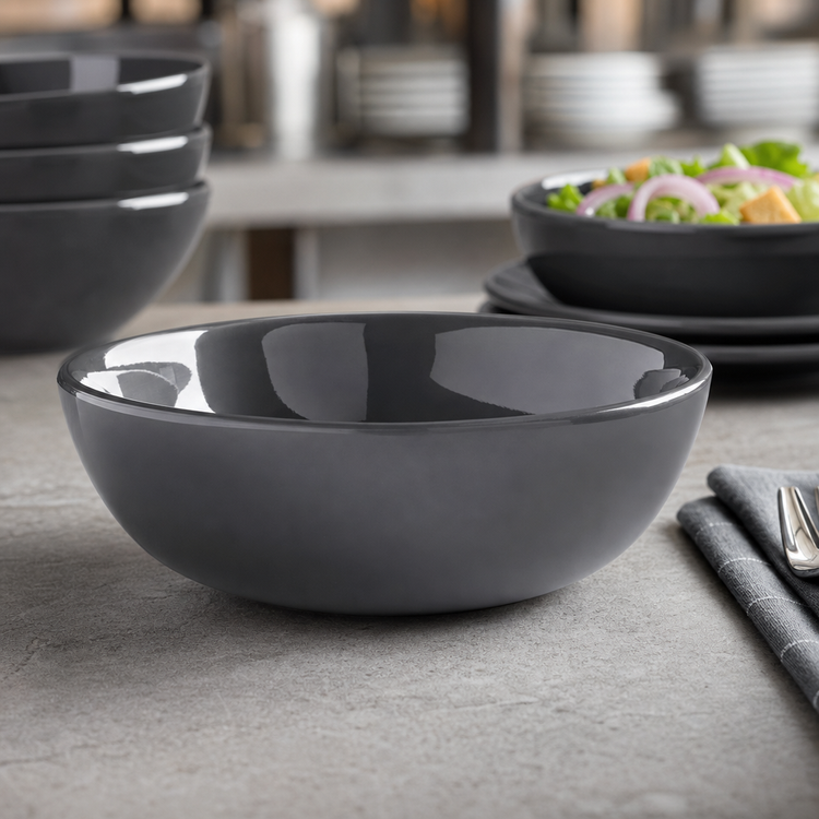Product image #3 for Crave Collection Storm 16 oz Round Break-Resistant Melamine Soup/Salad Bowl