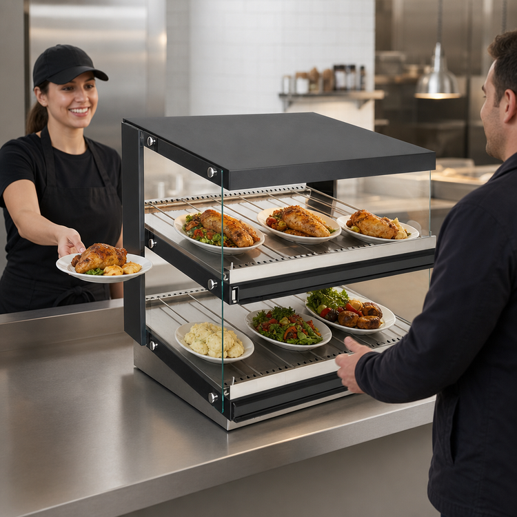 Product image #3 for Sierra SHDM-44PT 44-Inch Countertop Pass-Through Heated Display Merchandiser