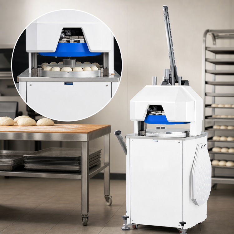 Product image #3 for Doyon Semi-Automatic Wheel-Mounted Dough Divider/Rounder, 4 kg Capacity, 22 Pieces, 120V