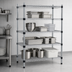 Thumbnail image #3 for EAGLEbrite Quad-Adjust 4-Tier Wire Shelving Starter Unit, 72W x 24D x 74H, Zinc Finish