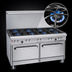 Thumbnail image #3 for Southbend Ultimate 60-Inch Gas Restaurant Range with 6 Open Burners, 24-Inch Griddle/Broiler and 2 Standard Ovens