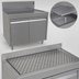 Thumbnail image #3 for Glastender Stainless Steel Underbar Drainboard Cabinet Base with Hinged Doors, 30-Inch W x 19-Inch D