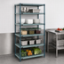 Thumbnail image #3 for Quantum 5-Tier Stationary Wire Plastic Mat Shelving Unit, 36