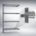 Thumbnail image #3 for Eagle Group Valu-Master 4-Tier Add-On Wire Shelving Unit, 30 x 18 x 63 Inches, Pewter Gray Epoxy