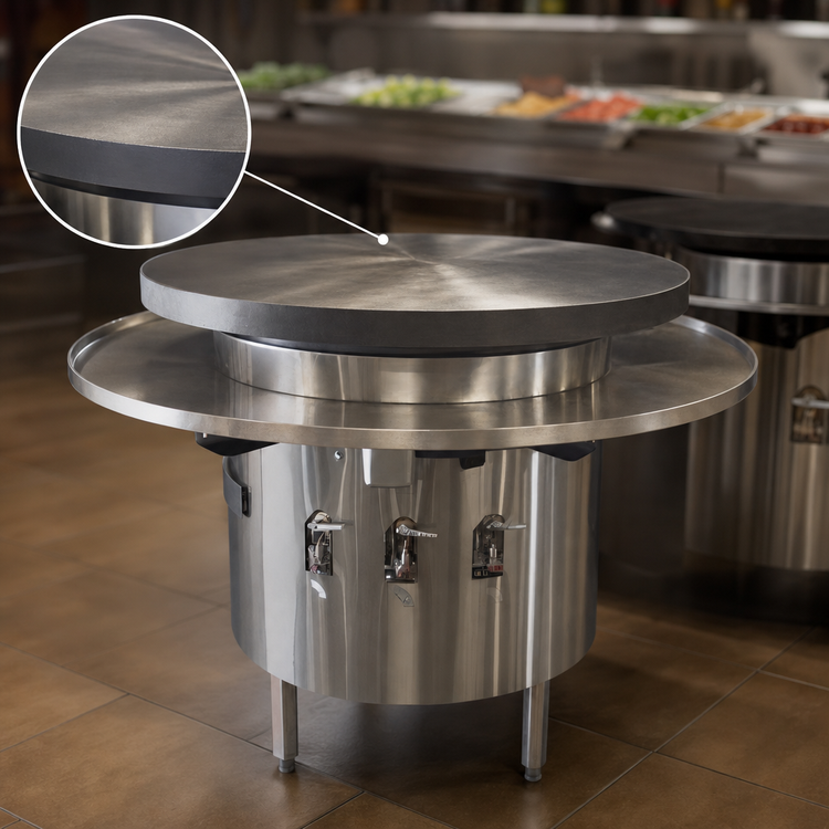 Product image #3 for Town Equipment MBR-36 36-Inch Diameter Gas Mongolian Barbecue Range with Cast Iron Top
