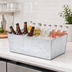 Thumbnail image #3 for American Metalcraft Full-Size Rectangular Galvanized Beverage Tub, Silver Finish