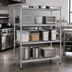 Thumbnail image #3 for Heavy Duty 4-Tier Stationary Chrome Wire Shelving Unit, 14 x 42 Inches, 800 lb. Capacity