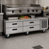 Thumbnail image #3 for Delfield Low Profile 60-Inch Refrigerated Equipment Stand with 4 Drawers and Casters