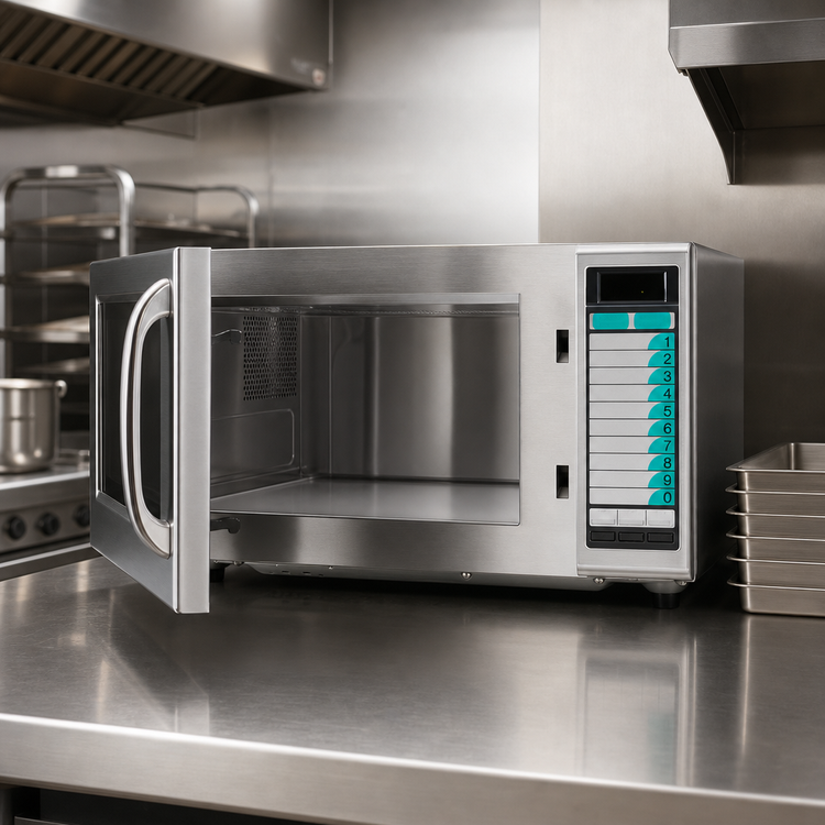 Product image #4 for Sharp Express Defrost Medium Duty Commercial Microwave Oven, 1000 Watt, 1.0 Cu. Ft., Stainless Steel