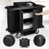 Thumbnail image #3 for Rubbermaid Commercial Products Housekeeping Cart with Doors and Vinyl Bag, Black, 60 x 22 x 50 Inches