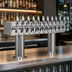 Thumbnail image #3 for Micro Matic Double Pedestal Countertop Draft Beer Tower, 12 Faucets, Glycol-Cooled, Polished Stainless Steel