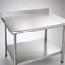 Thumbnail image #3 for Eagle Budget Series 72 Inch x 24 Inch Work Table with 4-1/2 Inch Backsplash, 430 Stainless Steel Top and Adjustable Undershelf