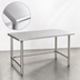 Thumbnail image #3 for Eagle Budget Series 84-Inch x 30-Inch 430 Stainless Steel Flat Top Work Table
