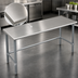 Thumbnail image #3 for Eagle Budget Series 72 Inch x 24 Inch Flat Top Work Table with 430 Stainless Steel Top and Galvanized Tubular Base
