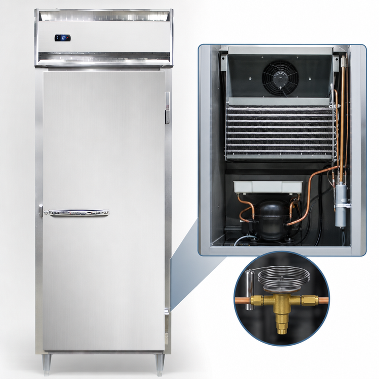 Product image #3 for Continental Refrigerator D1FESN Designer Line 1-Section Extra-Wide Shallow Depth Reach-In Freezer
