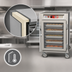 Thumbnail image #3 for Metro C5 6 Series Half-Height Pass-Thru Heated Holding Cabinet with Double-Pane Glass Doors, 17-Pan Capacity, 120V