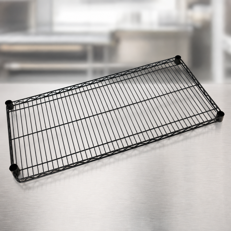 Product image #3 for Metro Super Erecta 72 in. x 21 in. Black Designer Wire Shelf