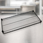 Thumbnail image #3 for Metro Super Erecta 2172NBL Designer Wire Shelf, 72 in. W x 21 in. D, Black Epoxy-Coated Finish