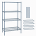 Thumbnail image #3 for Quantum Gray Epoxy Stationary Wire Shelving Starter Kit, 30
