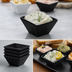 Thumbnail image #3 for Square Black Melamine Sauce Cup, 1 oz