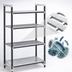 Thumbnail image #3 for Cambro Camshelving Elements XTRA Stationary Starter Shelving Unit, 60 x 21 x 84 Inch, 4-Shelf, 3 Vented + 1 Solid, Speckled Gray