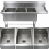 Thumbnail image #3 for John Boos Pro-Bowl 3-Compartment Sink with 30-Inch Right Drainboard, 20