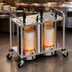 Thumbnail image #3 for Atlas Metal MOPD3H-8-1/8 Heated Plate Dispenser, 3-Stack Mobile, 8-1/8