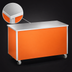 Thumbnail image #3 for Vollrath 4-Series Signature Server Utility Station with Stainless Steel Top and Enclosed Base, 46 x 28 x 34 Inches