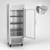 Thumbnail image #3 for Beverage-Air Vista® 30-Inch One-Section Glass Door Reach-In Freezer, Bottom-Mounted Self-Contained, 25.97 Cu. Ft.