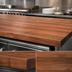 Thumbnail image #3 for Boos Block American Black Walnut Edge Grain Kitchen Countertop, 144 x 27 x 3 Inch, Varnique Finish