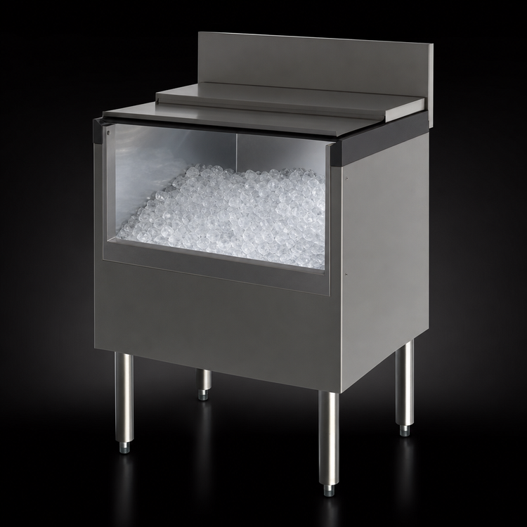 Product image #3 for Top Shelf TSD Series 24-Inch Extra Capacity Underbar Ice Bin/Cocktail Unit with 10-Circuit Cold Plate