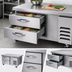 Thumbnail image #3 for Beverage-Air One-Section Worktop Cook Stand Freezer with 2 Drawers, 60-Inch Wide, Self-Contained R290