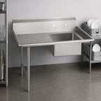 Thumbnail image #3 for John Boos Pro-Bowl SDT6-S72SBK-R 72-Inch Straight Soiled Dishtable, Right-to-Left, 20 x 20 x 8-Inch Pre-Rinse Bowl, 16-Gauge Stainless Steel